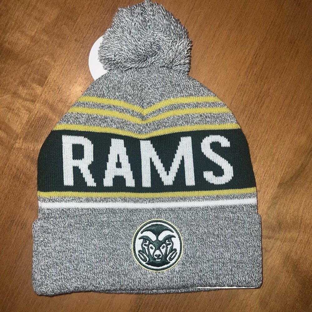 NEW Colorado State Rams Pom Knit Beanie Hat Captivating NCAA